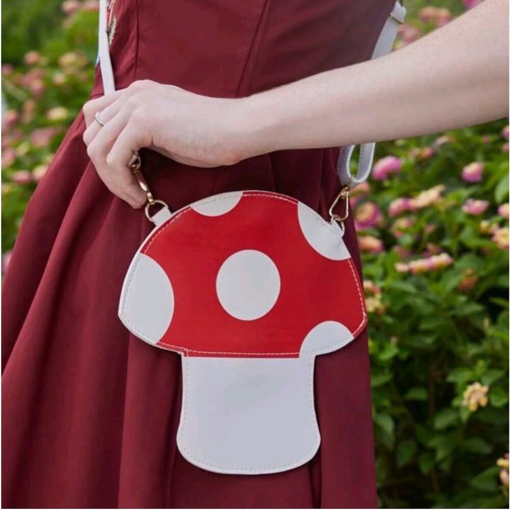 Hot‎ Topic Mushroom Purse Fairy Cottage Grunge Novelty